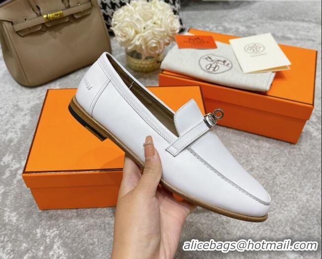 Best Price Hermes Mocasini Loafers 081104 White