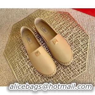 Super Quality Valentino Roman Stud Espadrilles 022610 Beige