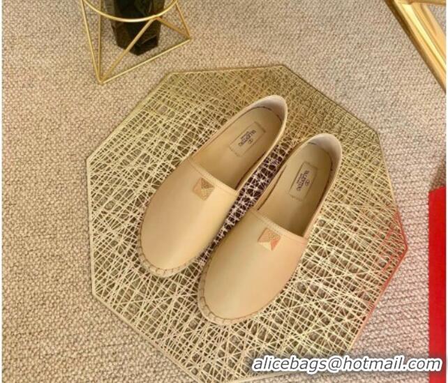 Super Quality Valentino Roman Stud Espadrilles 022610 Beige