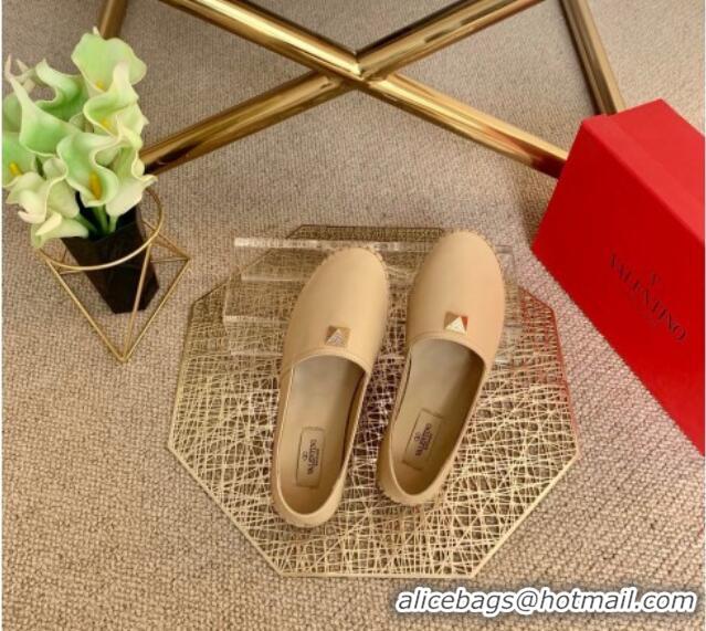 Super Quality Valentino Roman Stud Espadrilles 022610 Beige