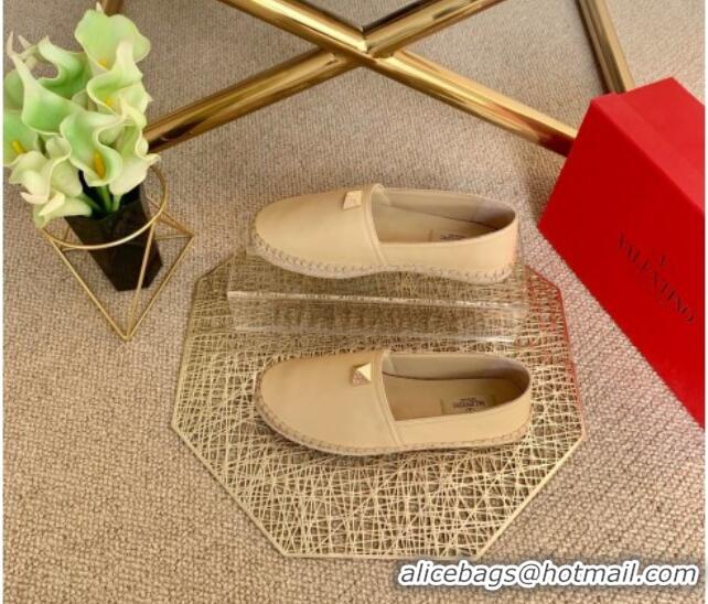 Super Quality Valentino Roman Stud Espadrilles 022610 Beige