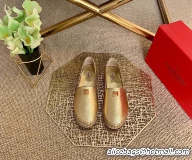 Good Product Valentino Roman Stud Espadrilles 022610 Gold 