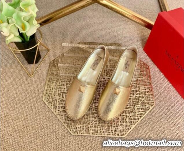 Good Product Valentino Roman Stud Espadrilles 022610 Gold 