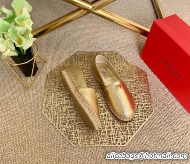 Good Product Valentino Roman Stud Espadrilles 022610 Gold 