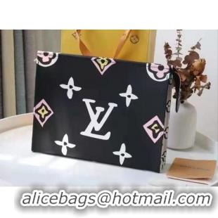 Top Grade Louis Vuitton Monogram Giant Wild At Heart Toiletry Pouch 26 M06745 Black