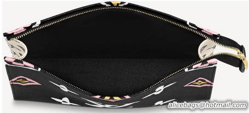 Top Grade Louis Vuitton Monogram Giant Wild At Heart Toiletry Pouch 26 M06745 Black