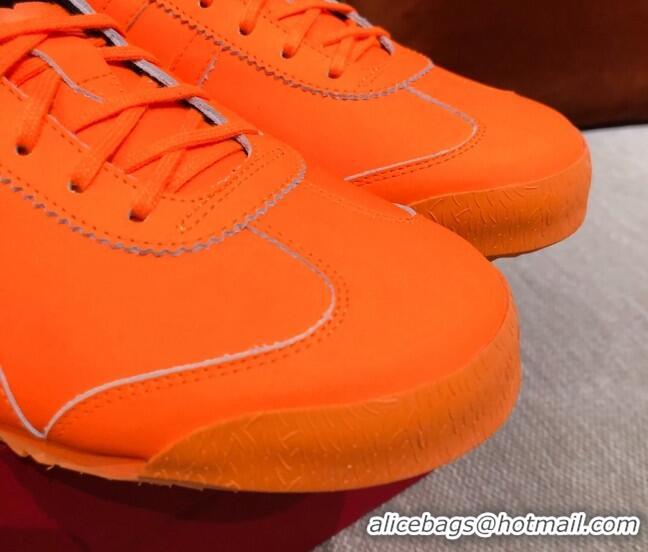 Best Price Valentino VLogo Straped Leather Sneakers 031171 Orange