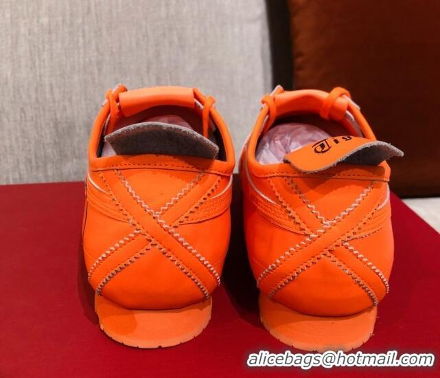 Best Price Valentino VLogo Straped Leather Sneakers 031171 Orange