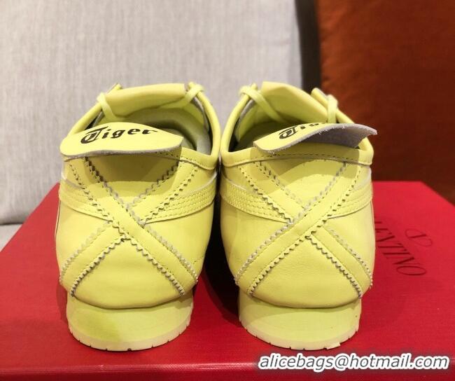 Affordable Price Valentino VLogo Straped Leather Sneakers 031171 Yellow