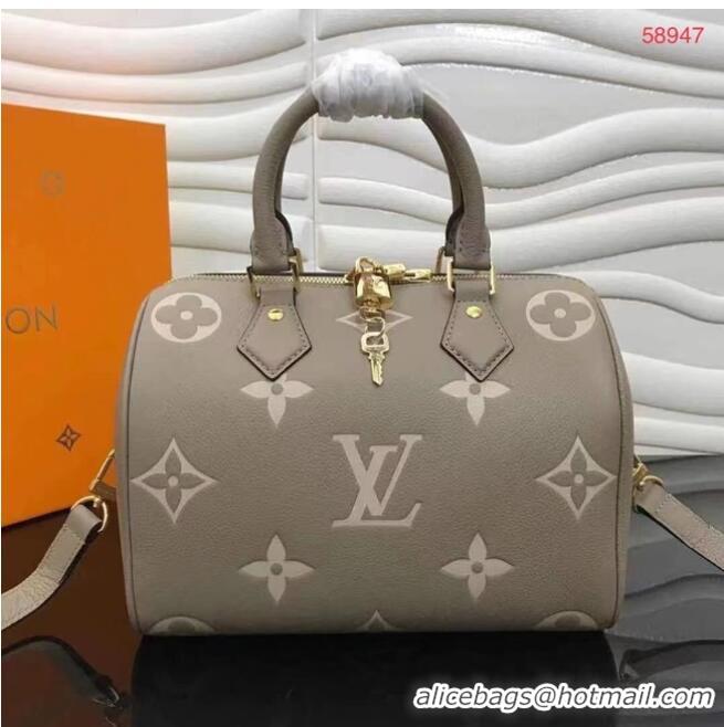 Pretty Style Louis Vuitton SPEEDY BANDOULIERE 25 M58947 Grey