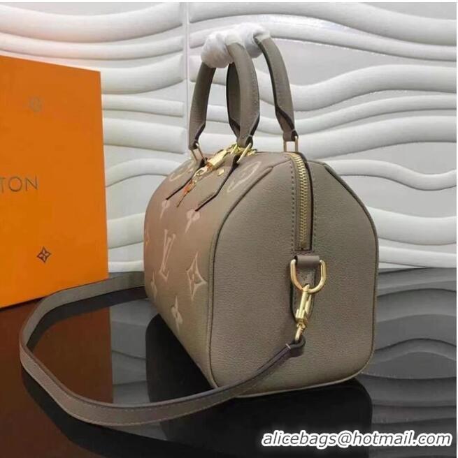 Pretty Style Louis Vuitton SPEEDY BANDOULIERE 25 M58947 Grey