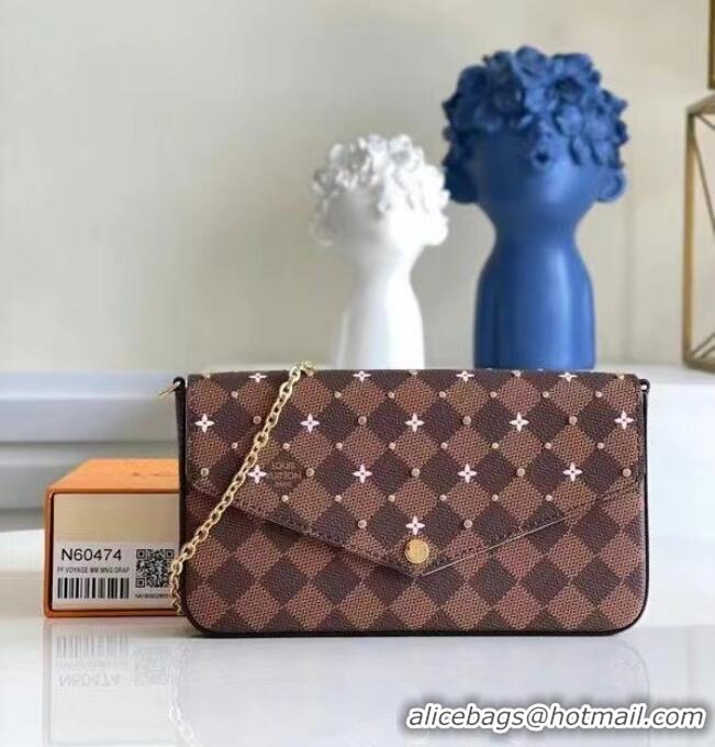 Famous Brand Louis Vuitton FELICIE POCHETTE M60474 pink