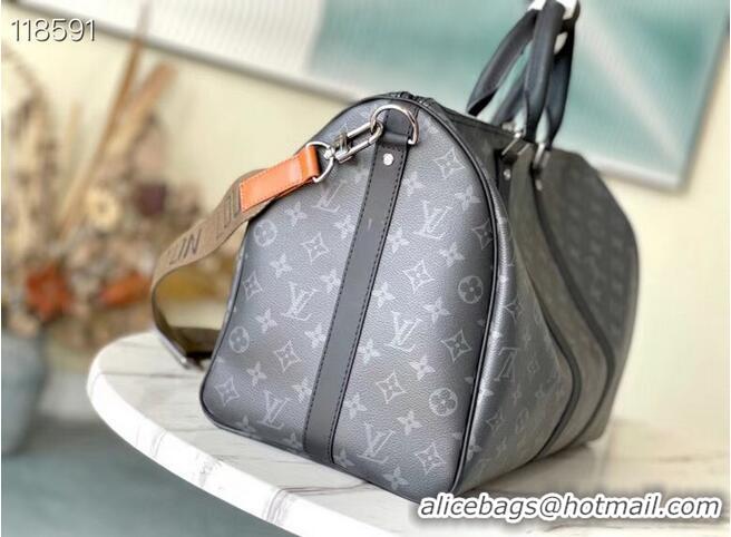 Unique Discount Louis Vuitton KEEPALL BANDOULIERE 45 M40569 Black