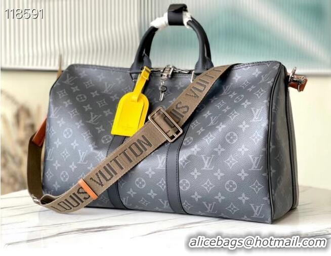 Unique Discount Louis Vuitton KEEPALL BANDOULIERE 45 M40569 Black