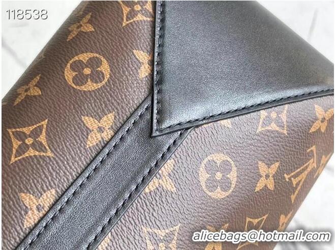 Good Product Louis Vuitton Monogram Macassar Canvas WEEKEND TOTE GM M45733 Black