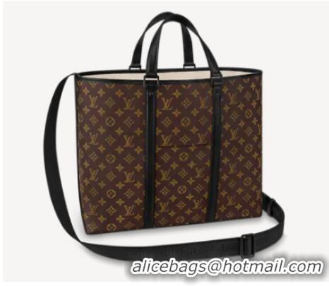 Good Product Louis Vuitton Monogram Macassar Canvas WEEKEND TOTE GM M45733 Black