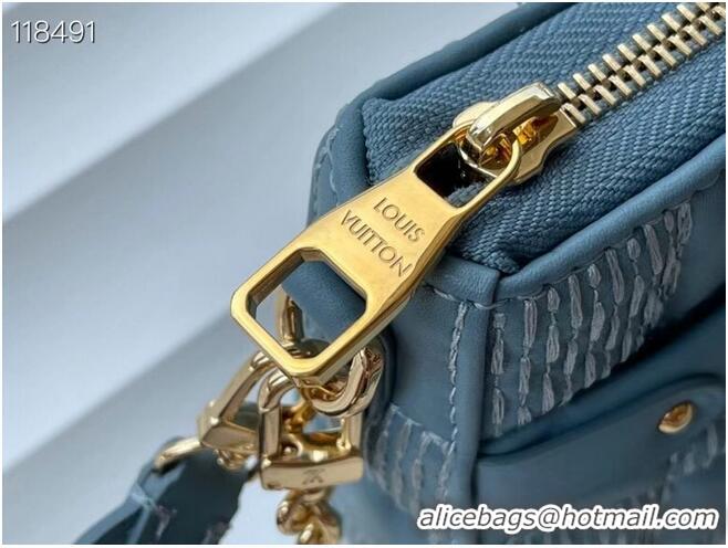 Reasonable Price Louis Vuitton POCHETTE TROCA M59048 Sky Blue