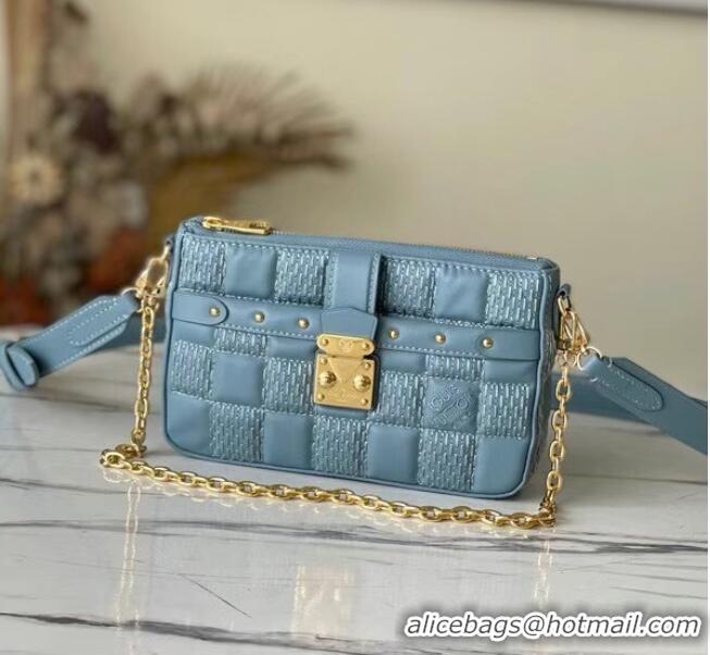 Reasonable Price Louis Vuitton POCHETTE TROCA M59048 Sky Blue