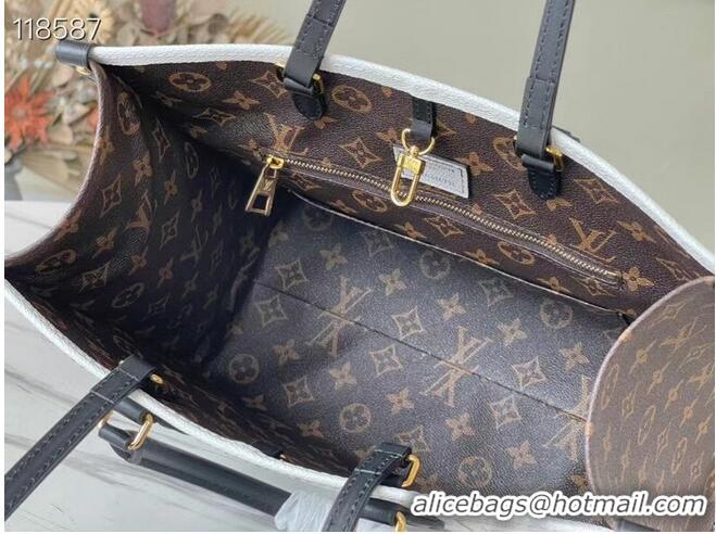 Famous Brand Louis Vuitton ONTHEGO MM M59264 Black and White