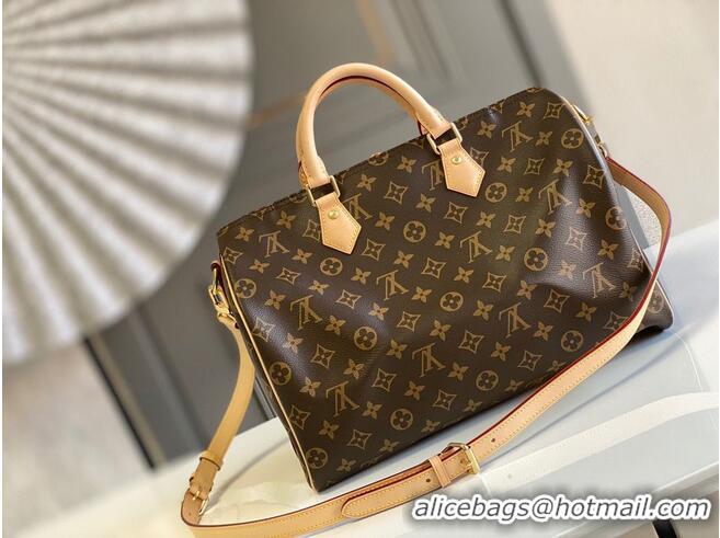 Top Quality Louis Vuitton Speedy 35 Original Leather Shoulder Strap Bag M40392