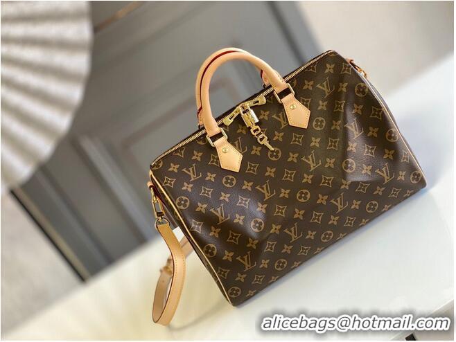 Top Quality Louis Vuitton Speedy 35 Original Leather Shoulder Strap Bag M40392