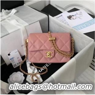 Cheapest Chanel Flap Shoulder Bag Original leather AS2855 pink