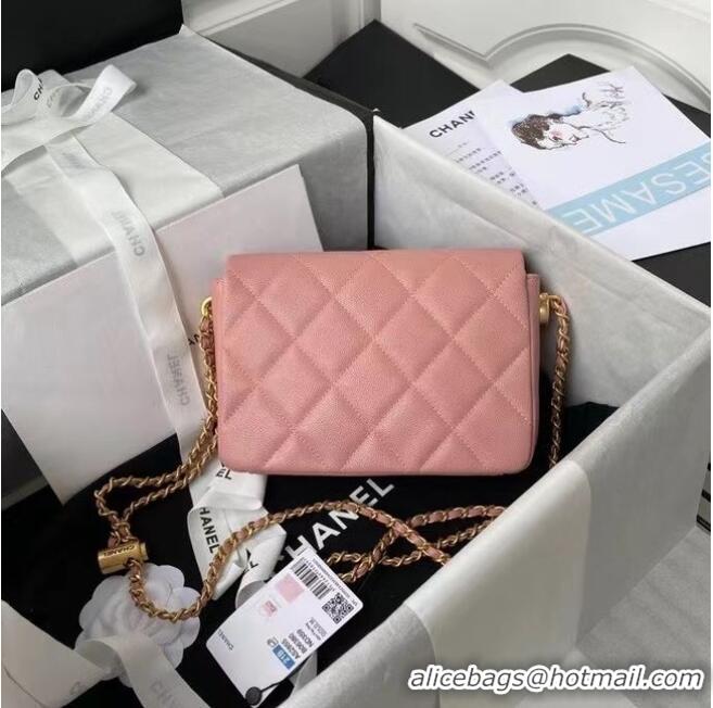 Cheapest Chanel Flap Shoulder Bag Original leather AS2855 pink