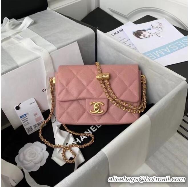 Cheapest Chanel Flap Shoulder Bag Original leather AS2855 pink