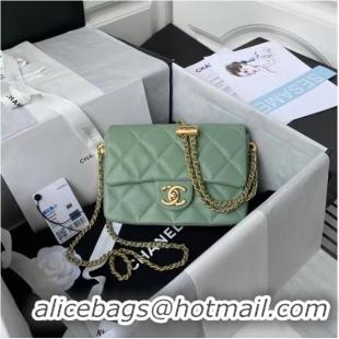 Super Quality Chanel Flap Shoulder Bag Original leather AS2855 Green