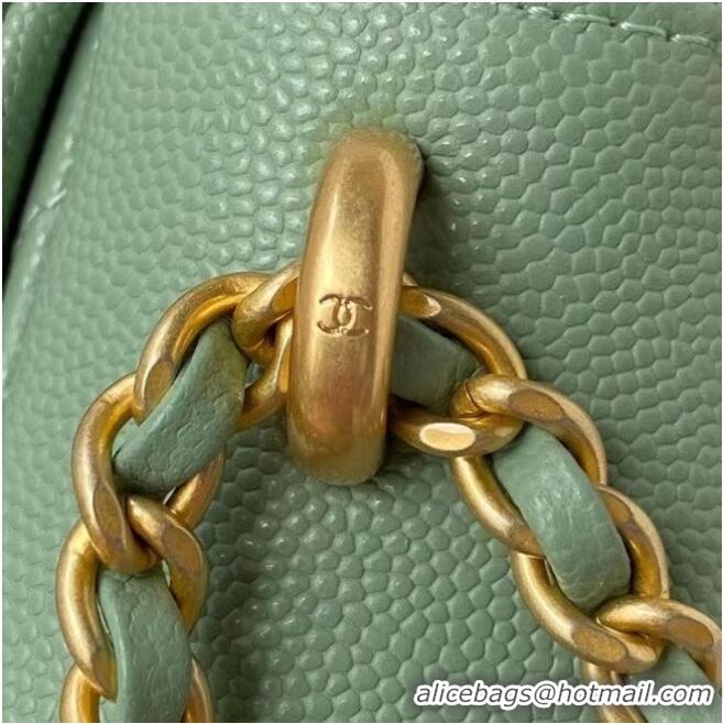 Super Quality Chanel Flap Shoulder Bag Original leather AS2855 Green