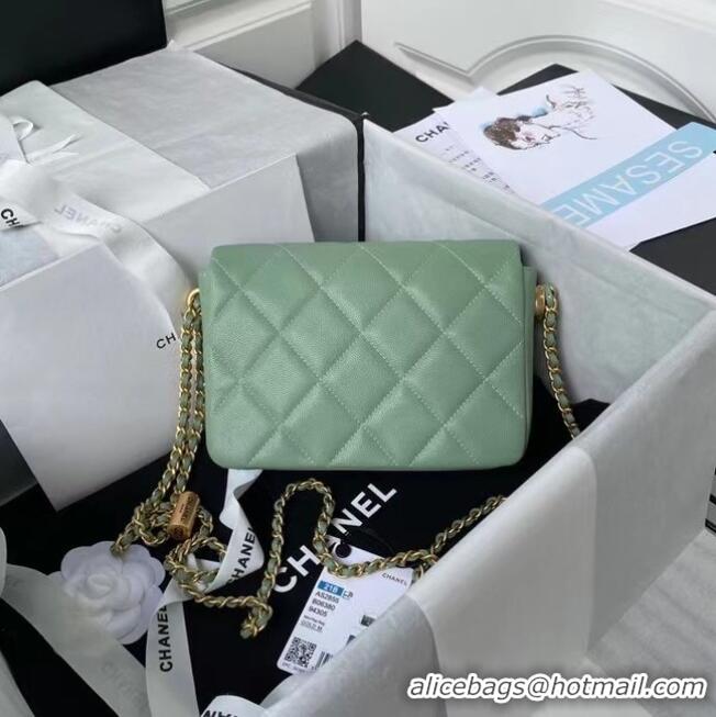 Super Quality Chanel Flap Shoulder Bag Original leather AS2855 Green