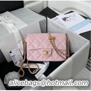 Spot Bulk Chanel Flap Shoulder Bag Original leather AS2855 light pink