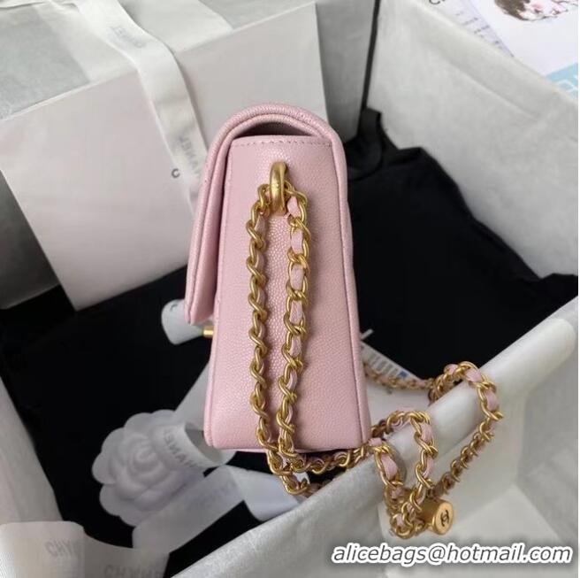 Spot Bulk Chanel Flap Shoulder Bag Original leather AS2855 light pink