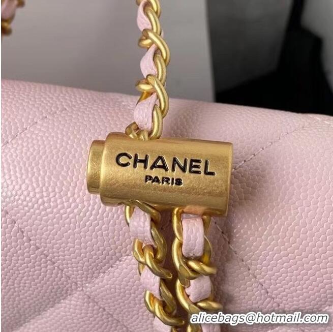 Spot Bulk Chanel Flap Shoulder Bag Original leather AS2855 light pink