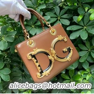 Top Quality Dolce & Gabbana Origianl Leather Shoulder Bag 5158 Brown