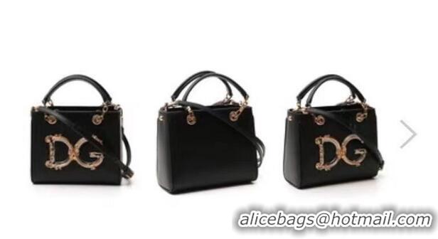 Well Crafted Dolce & Gabbana Origianl Leather Shoulder Bag 5158 black