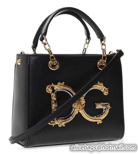 Well Crafted Dolce & Gabbana Origianl Leather Shoulder Bag 5158 black