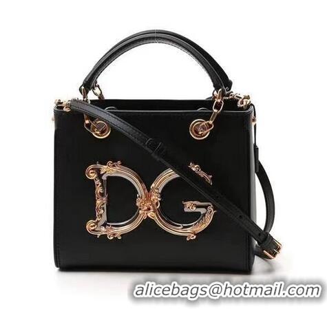 Well Crafted Dolce & Gabbana Origianl Leather Shoulder Bag 5158 black