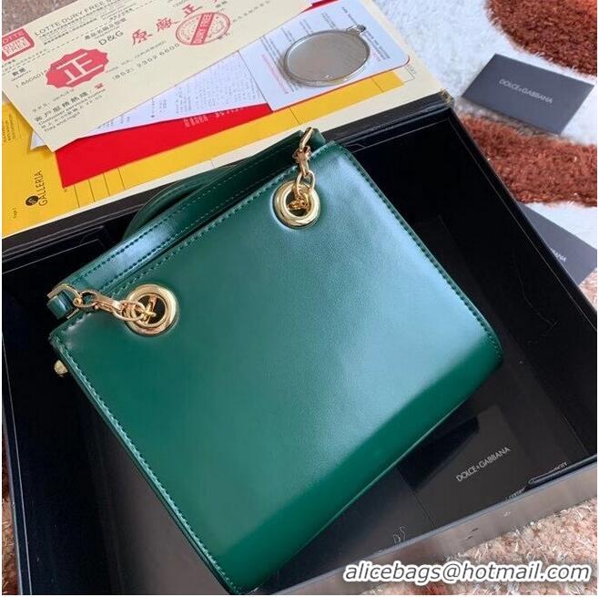 Buy Classic Dolce & Gabbana Origianl Leather Shoulder Bag 5158 Green