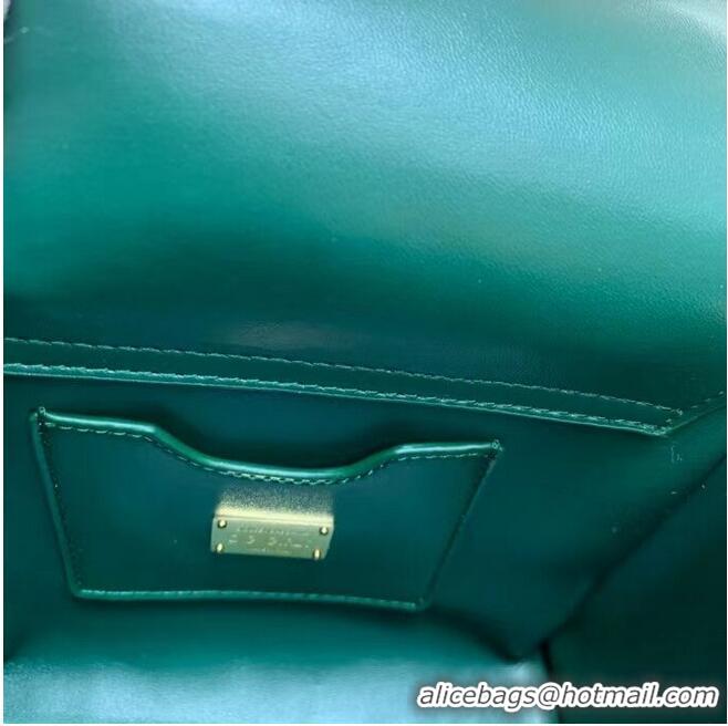 Buy Classic Dolce & Gabbana Origianl Leather Shoulder Bag 5158 Green