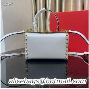 Grade Discount VALENTINO Origianl leather shoulder bag V4273 White