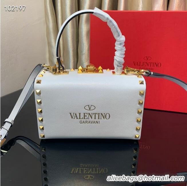 Grade Discount VALENTINO Origianl leather shoulder bag V4273 White