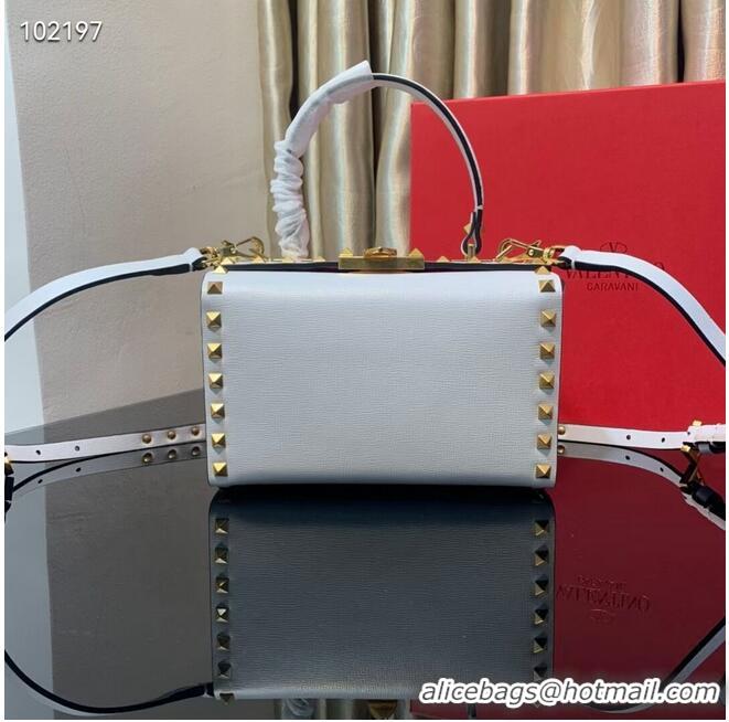 Grade Discount VALENTINO Origianl leather shoulder bag V4273 White