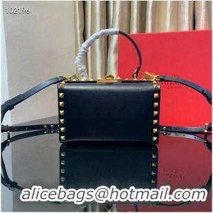 Most Popular VALENTINO Origianl leather shoulder bag V4273 black