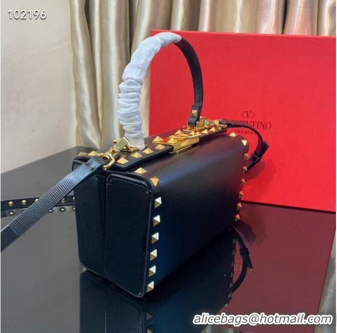 Most Popular VALENTINO Origianl leather shoulder bag V4273 black