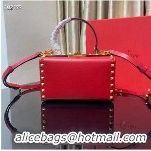 Cheapest VALENTINO Origianl leather shoulder bag V4273 red