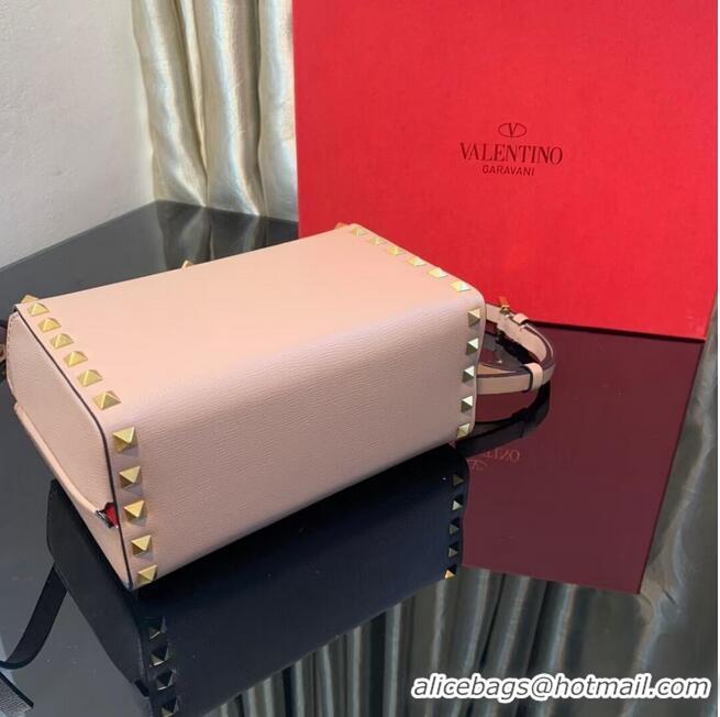 Super Quality VALENTINO Origianl leather shoulder bag V4273 Light pink