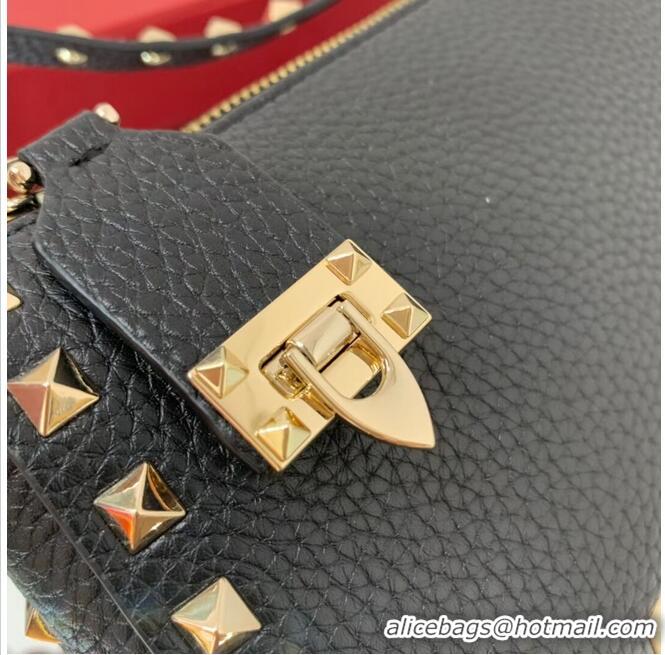 Buy Inexpensive VALENTINO Origianl leather shoulder bag V4700 black