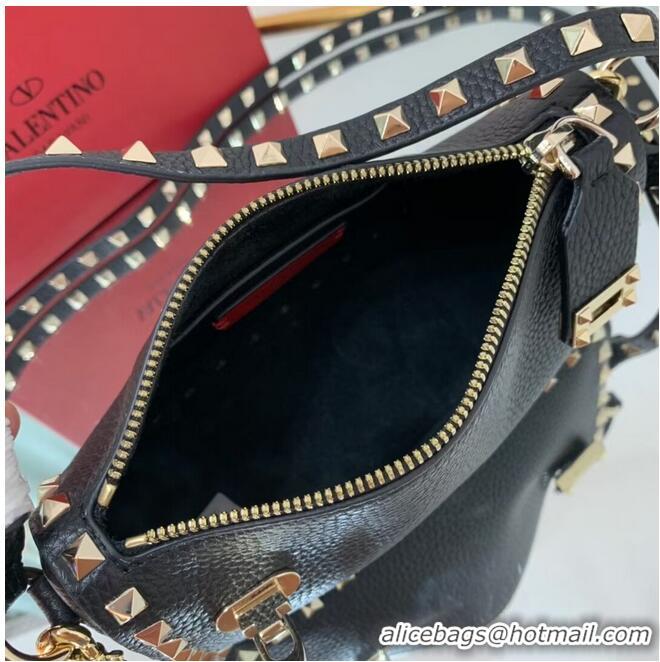 Buy Inexpensive VALENTINO Origianl leather shoulder bag V4700 black