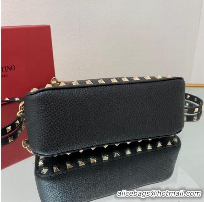 Buy Inexpensive VALENTINO Origianl leather shoulder bag V4700 black